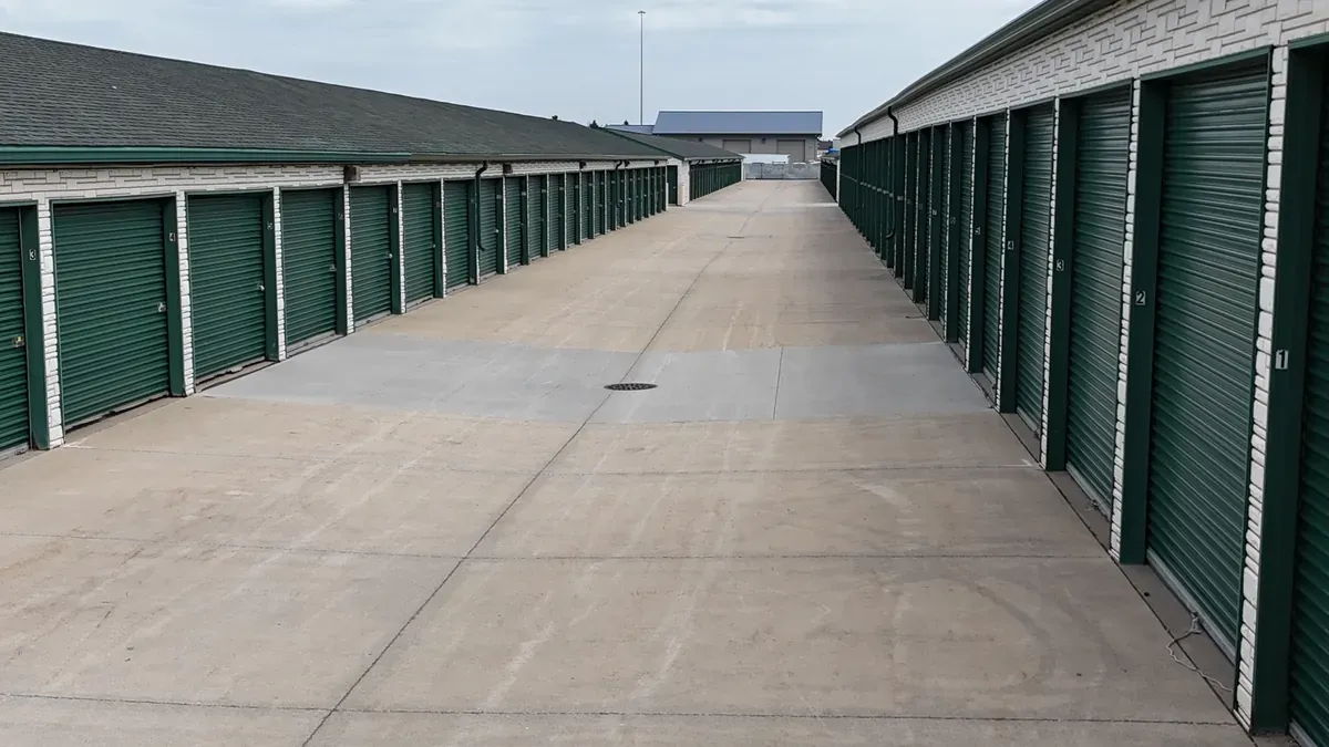 Storage units with roll up doors